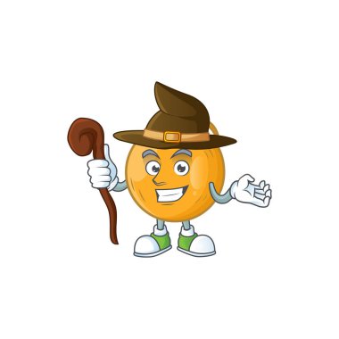 Karakter maskotu cadı olgun casaba kavun