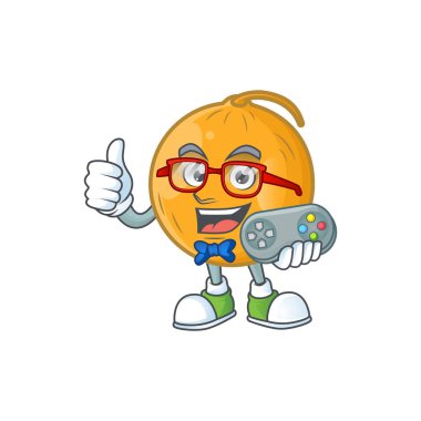 Karakter maskotu oyuncu olgun casaba kavun