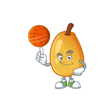 Çizgi film karakter tarzı basketbol kokulu armut ile