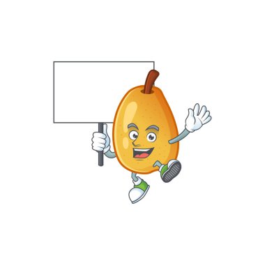 Çizgi film karakter tarzında tahta kokulu armut getirin