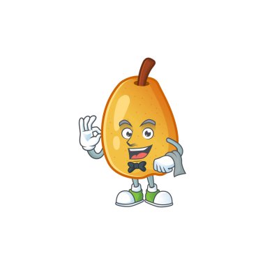 Garson olgun kokulu armut meyve çizgi film karakteri