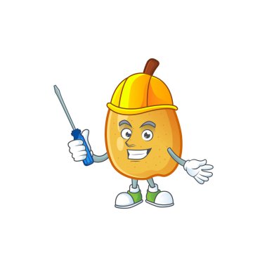 Maskot ile Otomotiv kokulu armut çizgi film karakteri