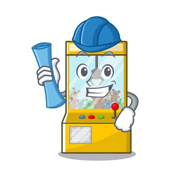 Karakter mimar vinç oyunu çizgi film şekli