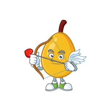 Cupid meyve loquat taze maskot karakter şekli
