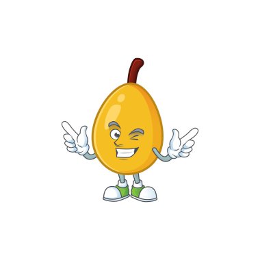Wink taze loquat sevimli çizgi film karakter tarzı.