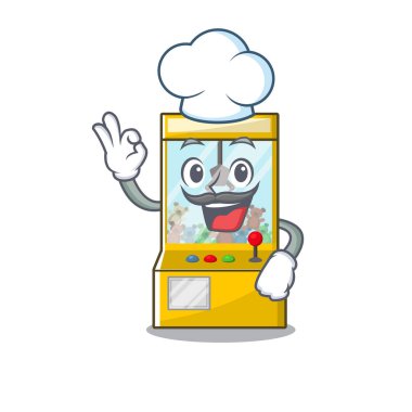 Karakter chef vinç oyunu çizgi film şekli