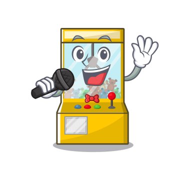 Bir karikatür üzerinde Singing vinç oyunu maskotu