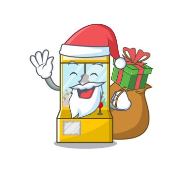 Şekil karakterleri hediye minyatür vinç oyunu ile Santa