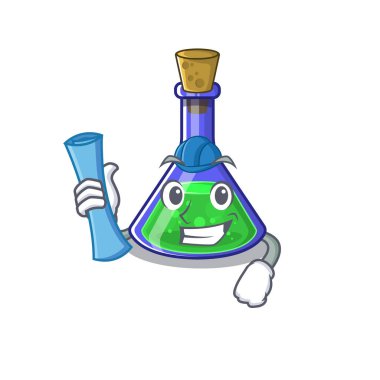 Mimar sihirli iksir karikatür izole