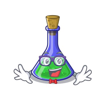 Geek sihirli iksir karikatür izole