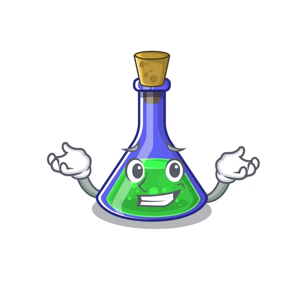 Grinning Magic Potion isolerad i den tecknade — Stock vektor