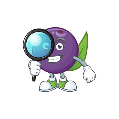 Sağlık için Dedektif acai çilek çizgi film karakteri