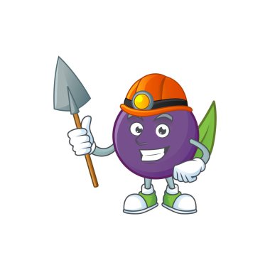 Maskot ile Madenci acai çilek çizgi film karakteri