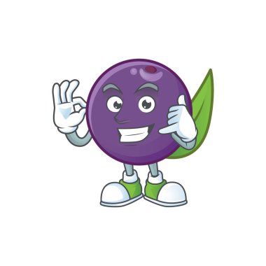Bana taze meyve için acai çilek karakter çağrı