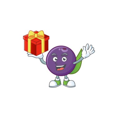 Taze meyve için hediye acai çilek karakter getir