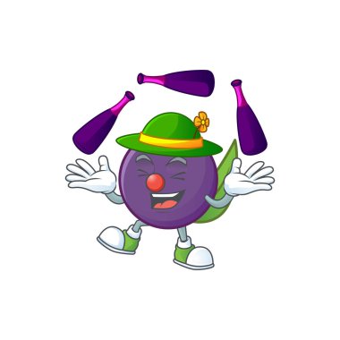 Taze meyve için acai çilek karakteri hokkabazlık