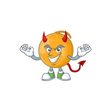 Karakter maskotu Şeytan olgun casaba kavun