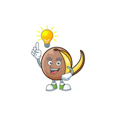 Kavram çizgi film karakteri ile bir fikir bambangan meyve var