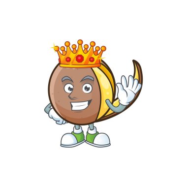 Kavram çizgi film karakteri ile Kral bambangan meyve