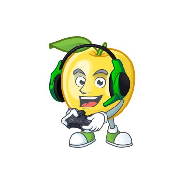 Çizgi film karakter tarzı ile oyun altın elma