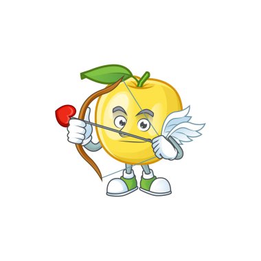 Çizgi film karakter tarzı ile Cupid altın elma