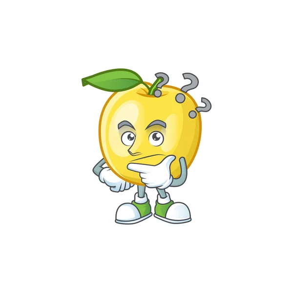 Дизайн-персонаж мультфильма "Золотое яблоко" — стоковый вектор