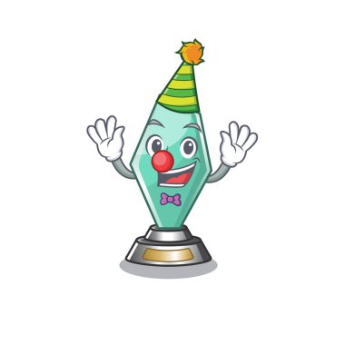 Çizgi film çekmecesinde saklanan palyaço akrilik kupa