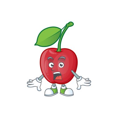 Karakter maskot şeklinde tatlı bing kiraz şaşırttı.