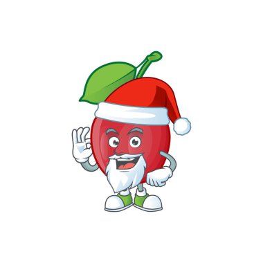 Santa bing kiraz tasarım karakteri için taze