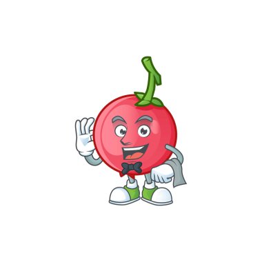 Garson, ikon karakter için tatlı lovi lovi meyvesi.