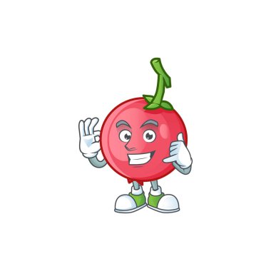 Beyaz arka planda bana maskot lovi lovi meyve sayılsın