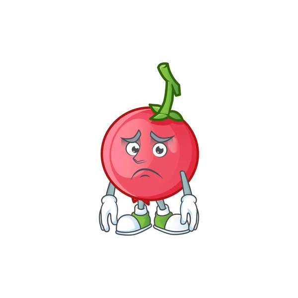 Bang voor zoete lovi lovi fruit voor icoon karakter. — Stockvector
