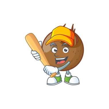 Tasarım karikatür için beyzbol karakteri medlar taze oynamak