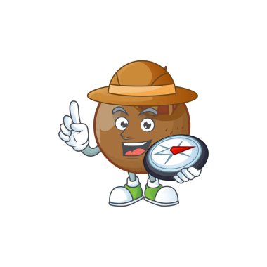 Explorer tatlı medlar meyve çizgi film karakter tarzı.