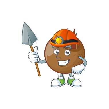 Madenci tatlı medlar meyve çizgi film karakter tarzı.