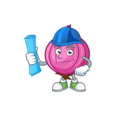 Maskot ile Mimar kırmızı soğan çizgi film karakteri