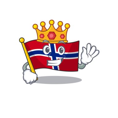 Kral norveç bayrağı karakter dolabına yerleştirildi