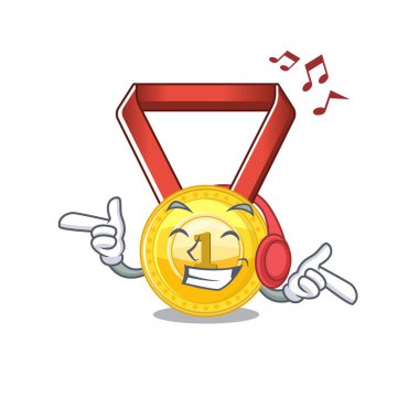 Maskot şeklinde müzik oyuncak altın madalya dinleme