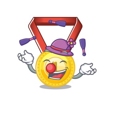 Hokkabazlık altın madalya karikatür duvara asılı