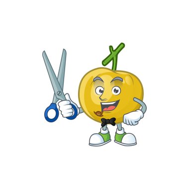 Karikatür maskotu için Berber araza meyve tasarım karakteri