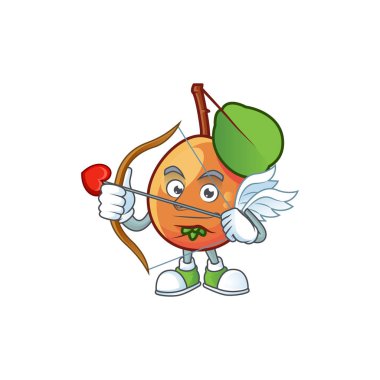 Logo için Cupid shipova meyve çizgi film karakteri