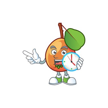 Tasarım maskotu ile saat taze shipova karakteri ile