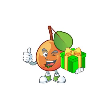 Hediye olgun shipova çizgi film karakteri maskot şekli ile