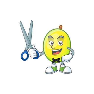 Berber gomortega meyve çizgi film karakter maskot şekli