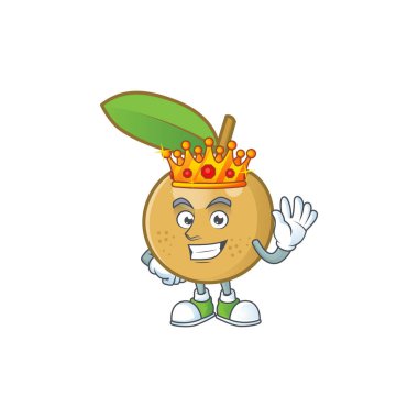 Tatlı lezzetli için Kral longan taze karikatür.