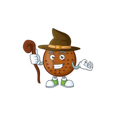 Gıda sağlıklı için Cadı taze maskotu