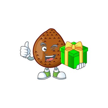 Gıda sağlıklı için hediye taze maskotu ile