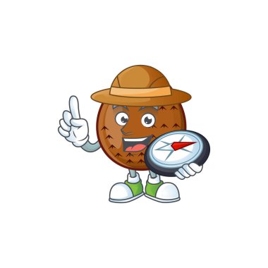 Gıda sağlıklı için Explorer taze maskotu