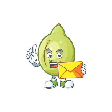 Tasarım karakteri için zarf ham gubinge karikatür ile