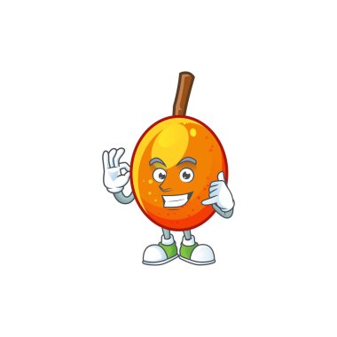 Beyaz arka planda bana ham jocote karikatür çağrı